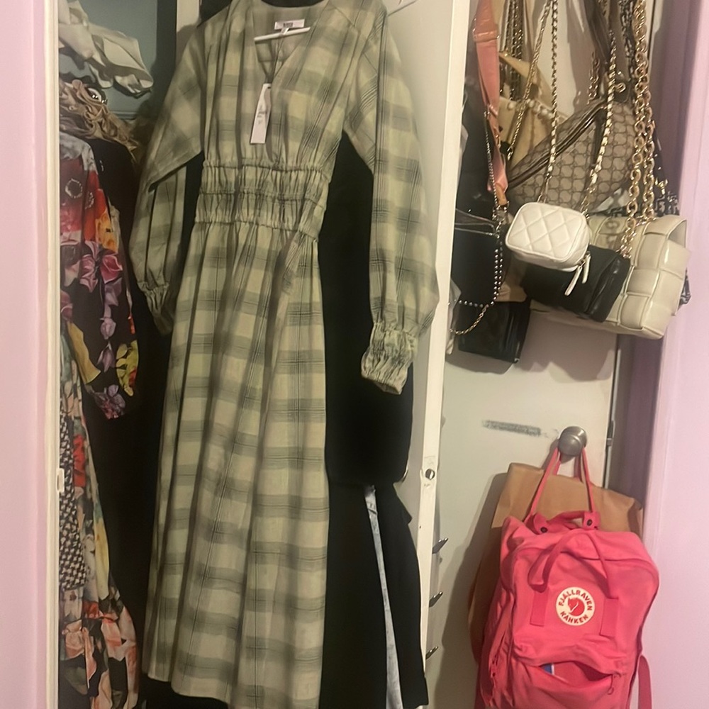 Plaid maxi/midi dress